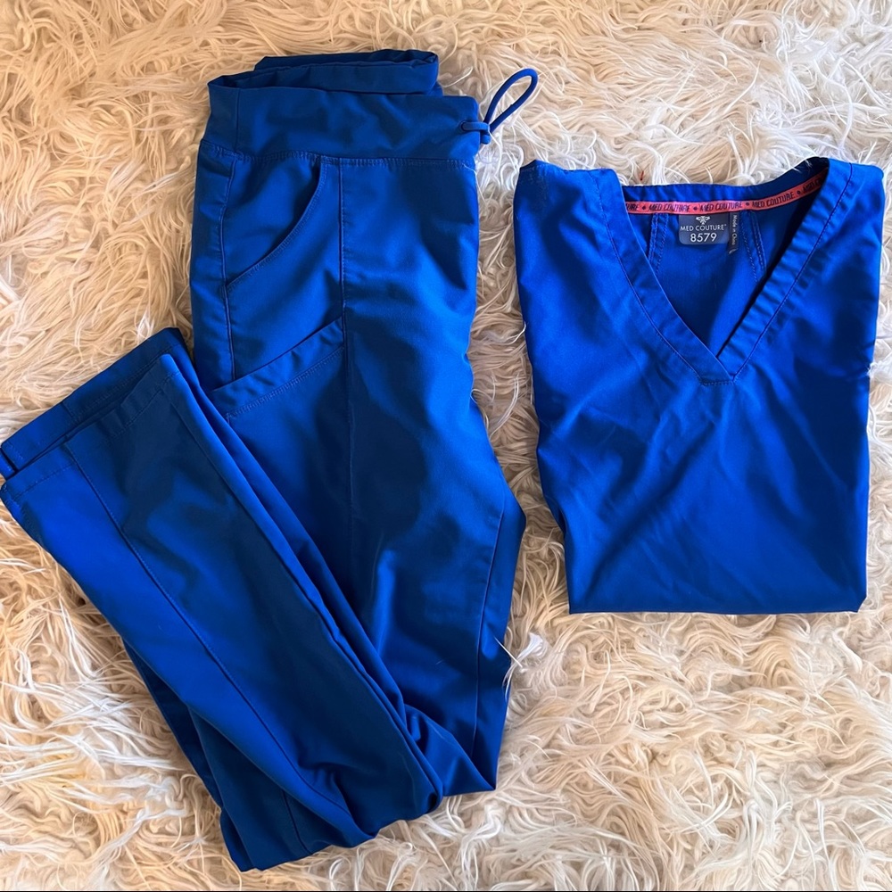 ❌SOLD❌ Royal Blue Med Couture Scrubs